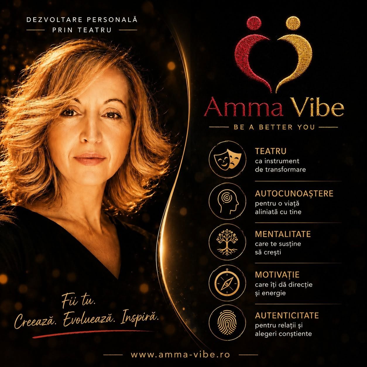 Monica Lazarec, trainer de actorie și fondatoarea Amma Vibe